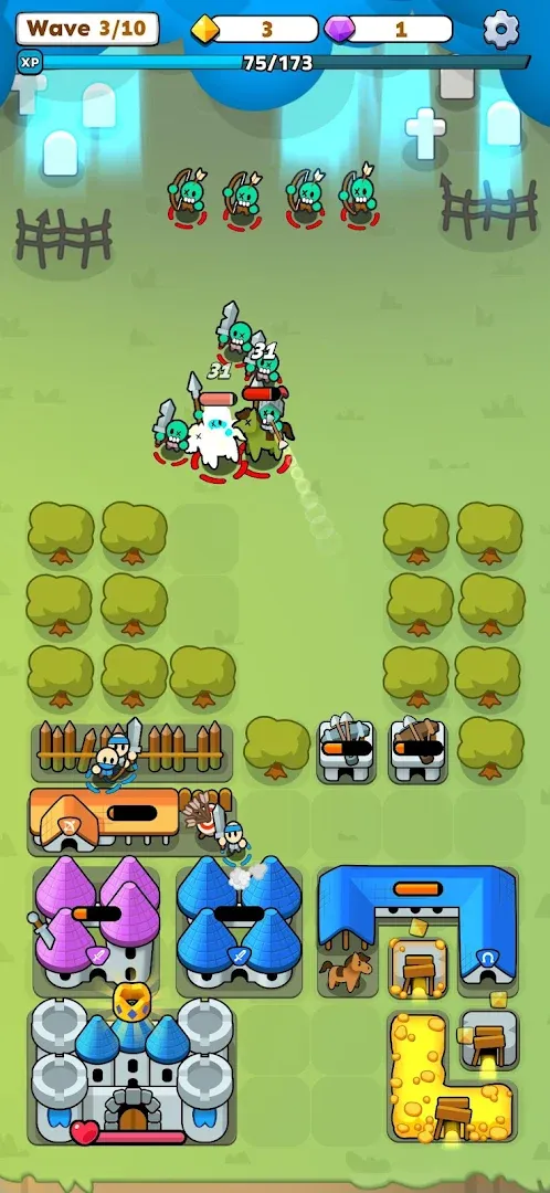 Fortress Merge: Puzzle Defense Screenshot