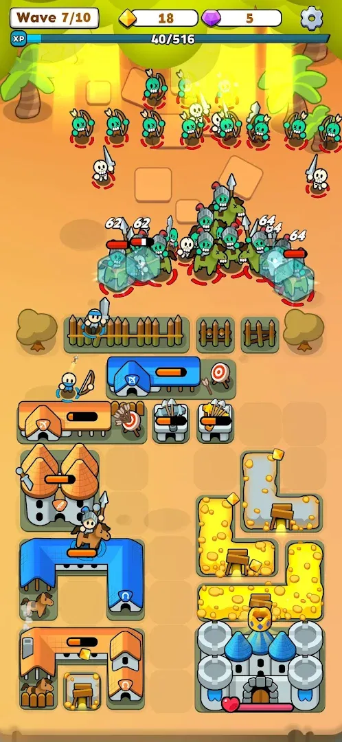 Fortress Merge: Puzzle Defense Screenshot