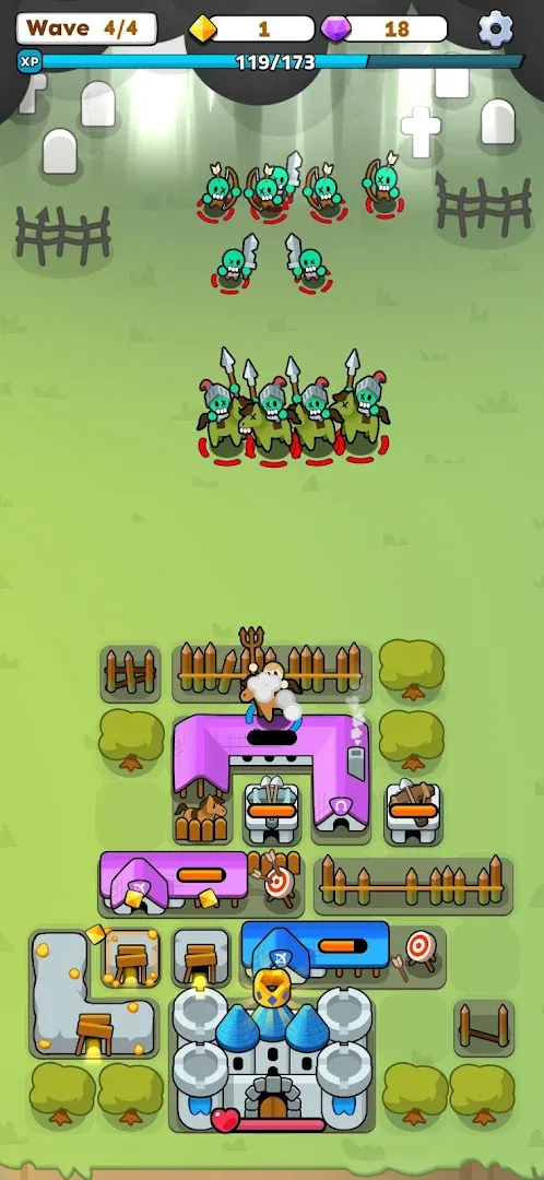 Fortress Merge: Puzzle Defense Screenshot