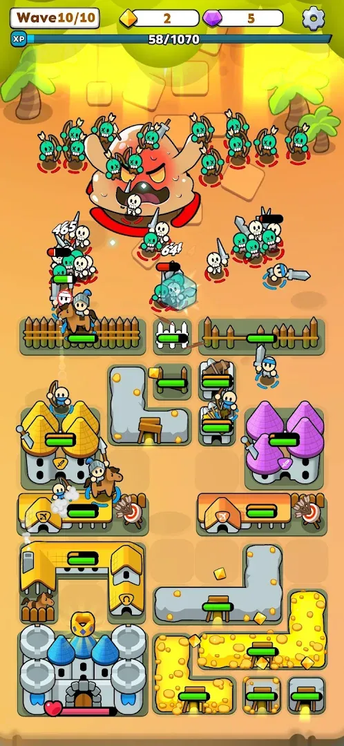 Fortress Merge: Puzzle Defense Screenshot
