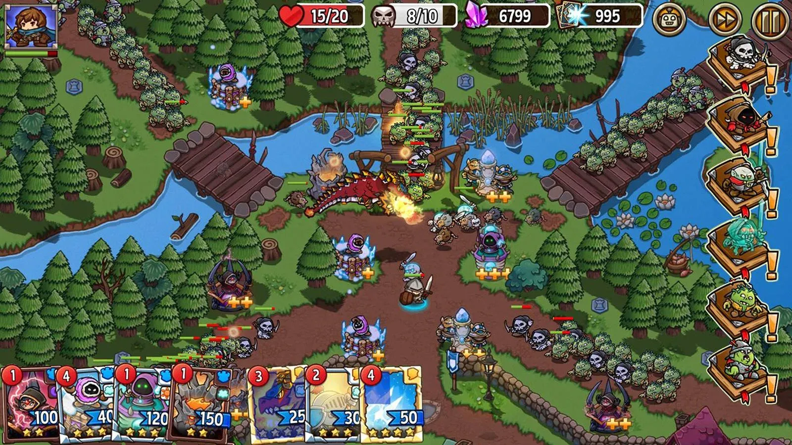 疯狂塔防物语: 卡牌塔防游戏 Screenshot