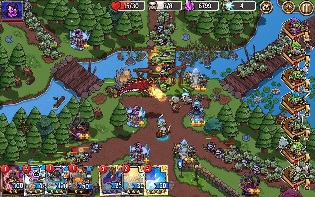 疯狂塔防物语: 卡牌塔防游戏 Screenshot