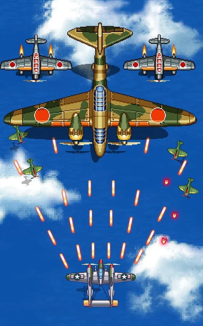 空军1945：射击飞机街机游戏 Screenshot