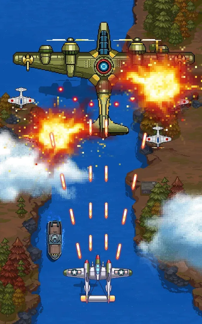 空军1945：射击飞机街机游戏 Screenshot