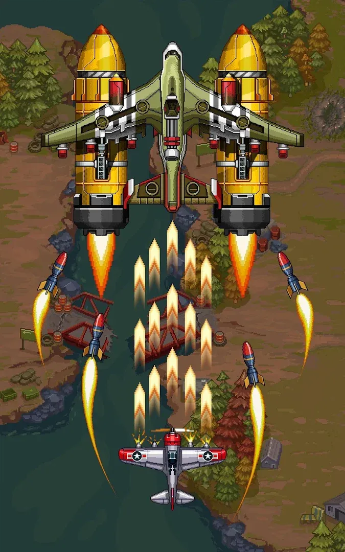 空军1945：射击飞机街机游戏 Screenshot
